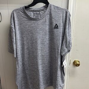 Reebok Men's Heather Gray Short Sleeve Tee